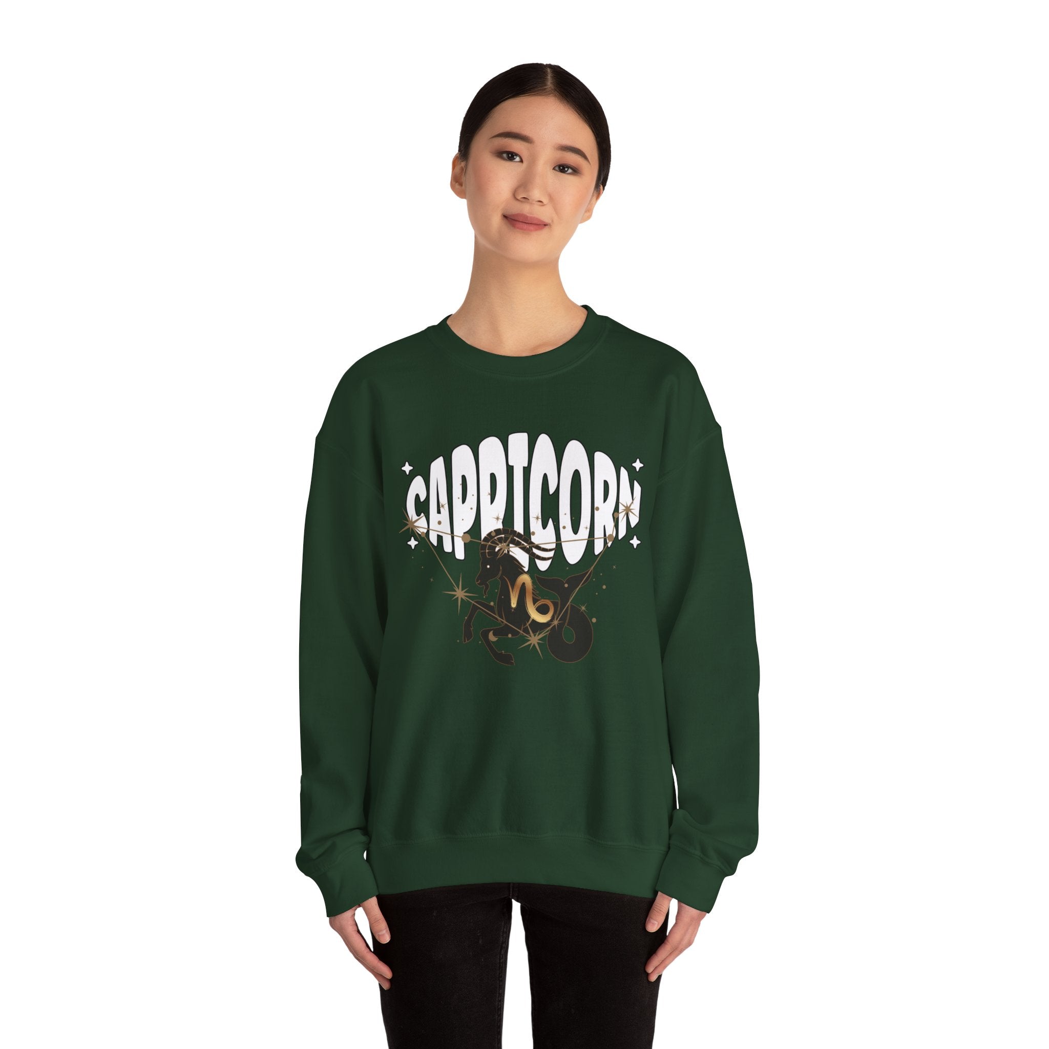 Capricorn Zodiac Casual Unisex Crewneck Sweatshirt